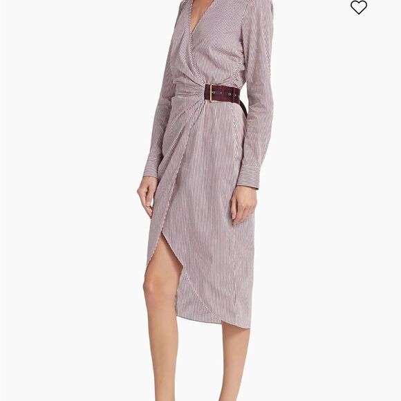 Veronica Beard Jacinda Striped Stretch Cotton Shirtdress size 0 NWT $497 - Picture 12 of 13